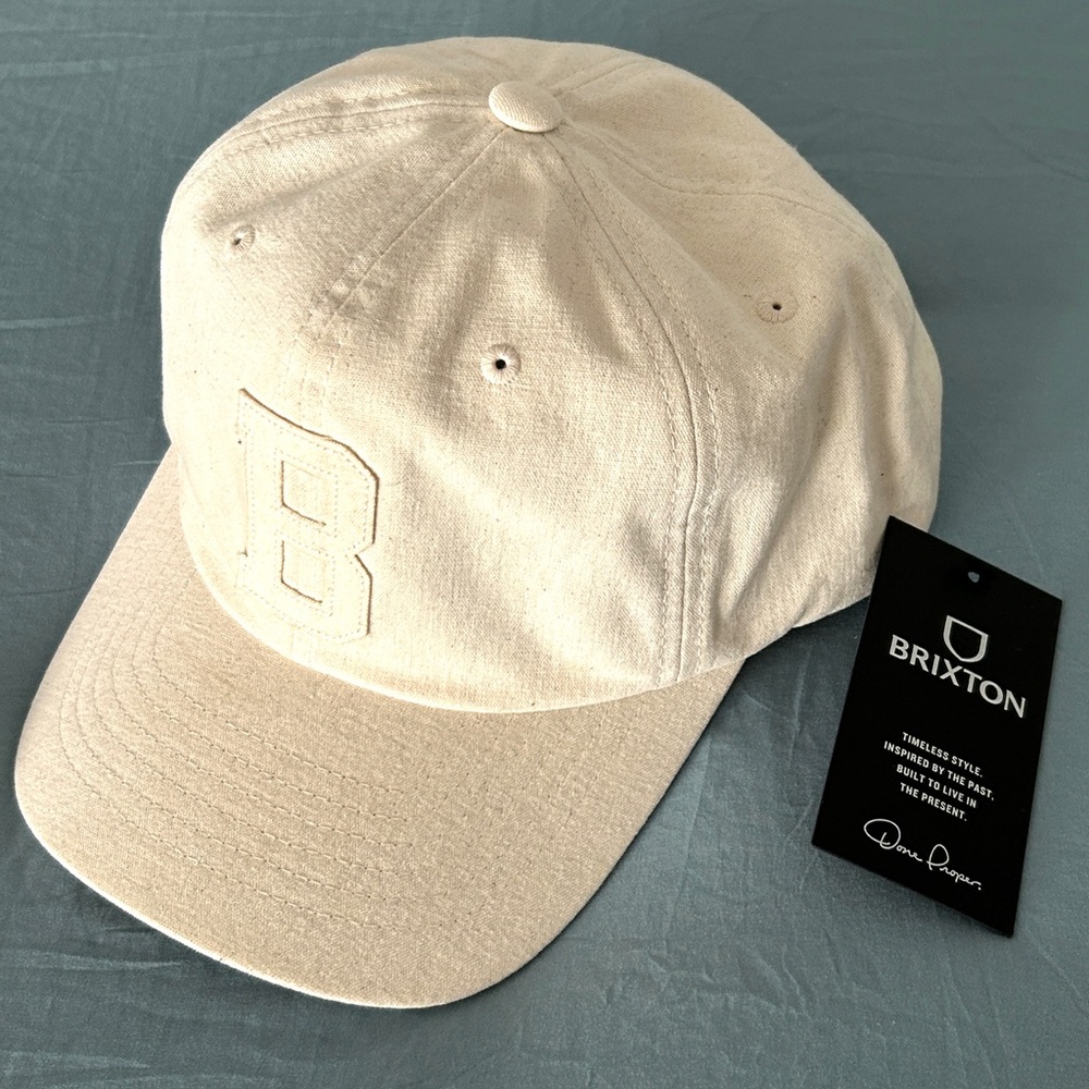 BRIXTON Baseball Cap Tone on Tone Neutral NWT!